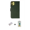 MARSİLYAN™- iPhone 13 Mini Kılıf Siluet Işık Serisi - Siyah Polymer Nano Ekran Koruyucu + Renkli Kamera Lens Koruma Cam - SI