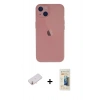 MARSİLYAN™- iPhone 13 Mini Kılıf Yadigar Yansıma Serisi - Siyah 6D Mat Seramik Hayalet Nano Ekran Koruyucu + Renkli Kamera Lens Koruma Cam - YL
