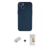 MARSİLYAN™- iPhone 13 Mini Kılıf Yadigar Yansıma Serisi - Siyah Mat Seramik Nano Ekran Koruyucu + Renkli Kamera Lens Koruma Cam - SI
