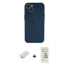 MARSİLYAN™- iPhone 13 Mini Kılıf Yadigar Yansıma Serisi - Siyah Mat Seramik Nano Ekran Koruyucu + Renkli Kamera Lens Koruma Cam - PE