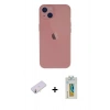 MARSİLYAN™- iPhone 13 Mini Kılıf Yadigar Yansıma Serisi - Siyah Polymer Nano Ekran Koruyucu + Renkli Kamera Lens Koruma Cam - SI