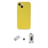 MARSİLYAN™- iPhone 13 Mini Kılıf Zirve Modern Özel Seri - Siyah Bilvis Hayalet Cam Ekran Koruyucu + Renkli Kamera Lens Koruma Cam - SI