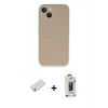 MARSİLYAN™- iPhone 13 Mini Kılıf Zirve Modern Özel Seri - Siyah Bilvis Hayalet Cam Ekran Koruyucu + Renkli Kamera Lens Koruma Cam - TU