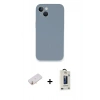MARSİLYAN™- iPhone 13 Mini Kılıf Zirve Modern Özel Seri - Siyah Bilvis Hayalet Cam Ekran Koruyucu + Renkli Kamera Lens Koruma Cam - TU