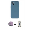 MARSİLYAN™- iPhone 13 Mini Kılıf Zirve Modern Özel Seri - Siyah Bilvis Hayalet Cam Ekran Koruyucu + Raze Metal Kamera Lens - YL