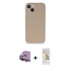 MARSİLYAN™- iPhone 13 Mini Kılıf Zirve Modern Özel Seri - Siyah Mat Seramik Nano Ekran Koruyucu + Raze Metal Kamera Lens - PE