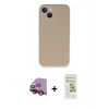MARSİLYAN™- iPhone 13 Mini Kılıf Zirve Modern Özel Seri - Siyah Mat Seramik Nano Ekran Koruyucu + Raze Metal Kamera Lens - KI