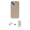 MARSİLYAN™- iPhone 13 Mini Kılıf Zirve Modern Özel Seri - Siyah Mat Seramik Nano Ekran Koruyucu + Renkli Kamera Lens Koruma Cam - YL