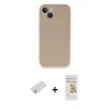 MARSİLYAN™- iPhone 13 Mini Kılıf Zirve Modern Özel Seri - Siyah Mat Seramik Nano Ekran Koruyucu + Renkli Kamera Lens Koruma Cam - TU
