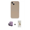 MARSİLYAN™- iPhone 13 Mini Kılıf Zirve Modern Özel Seri - Siyah Mat Seramik Nano Ekran Koruyucu + Siyah Raze Metal Kamera Lens