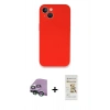 MARSİLYAN™- iPhone 13 Mini Kılıf Zirve Modern Özel Seri - Siyah Mat Seramik Nano Ekran Koruyucu + Raze Metal Kamera Lens - YL