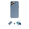 MARSİLYAN™- iPhone 13 Pro Kılıf Ahenk Çizgi Prime - Siyah 3D Antistatik Seramik Nano Ekran Koruyucu + Metal Kamera Lens Koruma Cam - AKYL