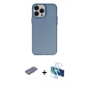 MARSİLYAN™- iPhone 13 Pro Kılıf Ahenk Çizgi Prime - Siyah 3D Antistatik Seramik Nano Ekran Koruyucu + Renkli Kamera Lens Koruma Cam - PE