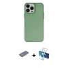 MARSİLYAN™- iPhone 13 Pro Kılıf Ahenk Çizgi Prime - Siyah 3D Antistatik Seramik Nano Ekran Koruyucu + Renkli Kamera Lens Koruma Cam - SI
