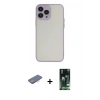 MARSİLYAN™- iPhone 13 Pro Kılıf Ahenk Çizgi Serisi - Şeffaf 360 Full Body Arka Koruyucu + Renkli Kamera Lens Koruma Cam - PE