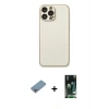 MARSİLYAN™- iPhone 13 Pro Kılıf Ahenk Işık - Şeffaf 360 Full Body Arka Koruyucu + Shine Kamera Lens Koruma Cam - GI