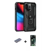 MARSİLYAN™- iPhone 13 Pro Kılıf Ahenk Klasik Koleksiyonu - Şeffaf 360 Full Body Arka Koruyucu + Renkli Kamera Lens Koruma Cam - MI
