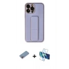 MARSİLYAN™- iPhone 13 Pro Kılıf Akış Doku - Siyah 3D Antistatik Seramik Nano Ekran Koruyucu + Shine Kamera Lens Koruma Cam - PE