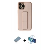 MARSİLYAN™- iPhone 13 Pro Kılıf Akış Doku - Siyah 3D Antistatik Seramik Nano Ekran Koruyucu + Shine Kamera Lens Koruma Cam - GI