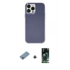 MARSİLYAN™- iPhone 13 Pro Kılıf Çekirdek Çizgi - Şeffaf 360 Full Body Arka Koruyucu + Shine Kamera Lens Koruma Cam - GI