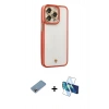 MARSİLYAN™- iPhone 13 Pro Kılıf Çekirdek Klasik Serisi - Siyah 3D Antistatik Seramik Nano Ekran Koruyucu + Shine Kamera Lens Koruma Cam - GI