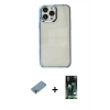 MARSİLYAN™- iPhone 13 Pro Kılıf Doruk Doku Prime - Şeffaf 360 Full Body Arka Koruyucu + Shine Kamera Lens Koruma Cam - GI