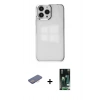 MARSİLYAN™- iPhone 13 Pro Kılıf Doruk Doku Prime - Şeffaf 360 Full Body Arka Koruyucu + Renkli Kamera Lens Koruma Cam - PE
