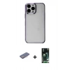 MARSİLYAN™- iPhone 13 Pro Kılıf Doruk Doku Prime - Şeffaf 360 Full Body Arka Koruyucu + Renkli Kamera Lens Koruma Cam - PE