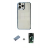 MARSİLYAN™- iPhone 13 Pro Kılıf Doruk Doku Prime - Şeffaf 360 Full Body Arka Koruyucu + Shine Kamera Lens Koruma Cam - PE