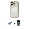 MARSİLYAN™- iPhone 13 Pro Kılıf Doruk Doku Prime - Şeffaf 360 Full Body Arka Koruyucu + Shine Kamera Lens Koruma Cam - PE