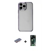 MARSİLYAN™- iPhone 13 Pro Kılıf Doruk Doku Prime - Şeffaf 360 Full Body Arka Koruyucu + Renkli Kamera Lens Koruma Cam - TU
