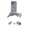 MARSİLYAN™- iPhone 13 Pro Kılıf Eksen Özel Seri - Siyah 3D Antistatik Seramik Nano Ekran Koruyucu + Shine Kamera Lens Koruma Cam - PE