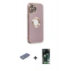 MARSİLYAN™- iPhone 13 Pro Kılıf İz Form Serisi - Şeffaf 360 Full Body Arka Koruyucu + Renkli Kamera Lens Koruma Cam - YL