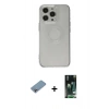 MARSİLYAN™- iPhone 13 Pro Kılıf Kutup Klasik - Şeffaf 360 Full Body Arka Koruyucu + Shine Kamera Lens Koruma Cam - GI