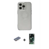 MARSİLYAN™- iPhone 13 Pro Kılıf Kutup Klasik - Şeffaf 360 Full Body Arka Koruyucu + Renkli Kamera Lens Koruma Cam - SI