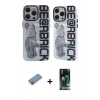 MARSİLYAN™- iPhone 13 Pro Kılıf Nova Doku Koleksiyonu - Şeffaf 360 Full Body Arka Koruyucu + Shine Kamera Lens Koruma Cam - PE