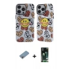 MARSİLYAN™- iPhone 13 Pro Kılıf Nova Doku Koleksiyonu - Şeffaf 360 Full Body Arka Koruyucu + Shine Kamera Lens Koruma Cam - GI