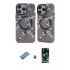MARSİLYAN™- iPhone 13 Pro Kılıf Nova Doku Koleksiyonu - Şeffaf 360 Full Body Arka Koruyucu + Shine Kamera Lens Koruma Cam - GI