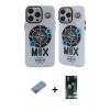 MARSİLYAN™- iPhone 13 Pro Kılıf Nova Doku Koleksiyonu - Şeffaf 360 Full Body Arka Koruyucu + Shine Kamera Lens Koruma Cam - GI