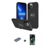 MARSİLYAN™- iPhone 13 Pro Kılıf Odak Form Prime - Şeffaf 360 Full Body Arka Koruyucu + Renkli Kamera Lens Koruma Cam - YL