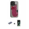 MARSİLYAN™- iPhone 13 Pro Kılıf Odak Klasik Serisi - Şeffaf 360 Full Body Arka Koruyucu + Renkli Kamera Lens Koruma Cam - MI