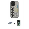 MARSİLYAN™- iPhone 13 Pro Kılıf Odak Klasik Serisi - Şeffaf 360 Full Body Arka Koruyucu + Renkli Kamera Lens Koruma Cam - YL