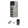 MARSİLYAN™- iPhone 13 Pro Kılıf Odak Klasik Serisi - Şeffaf 360 Full Body Arka Koruyucu + Shine Kamera Lens Koruma Cam - GI