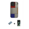 MARSİLYAN™- iPhone 13 Pro Kılıf Odak Klasik Serisi - Şeffaf 360 Full Body Arka Koruyucu + Shine Kamera Lens Koruma Cam - GI