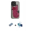 MARSİLYAN™- iPhone 13 Pro Kılıf Odak Klasik Serisi - Siyah 3D Antistatik Seramik Nano Ekran Koruyucu + Shine Kamera Lens Koruma Cam - PE