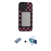 MARSİLYAN™- iPhone 13 Pro Kılıf Odak Klasik Serisi - Siyah 3D Antistatik Seramik Nano Ekran Koruyucu + Shine Kamera Lens Koruma Cam - PE