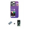 MARSİLYAN™- iPhone 13 Pro Kılıf Siluet Çizgi Koleksiyonu - Şeffaf 360 Full Body Arka Koruyucu + Shine Kamera Lens Koruma Cam - GI