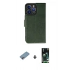 MARSİLYAN™- iPhone 13 Pro Kılıf Siluet Işık Serisi - Şeffaf 360 Full Body Arka Koruyucu + Shine Kamera Lens Koruma Cam - GI