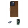 MARSİLYAN™- iPhone 13 Pro Kılıf Siluet Işık Serisi - Şeffaf 360 Full Body Arka Koruyucu + Renkli Kamera Lens Koruma Cam - YL