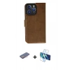 MARSİLYAN™- iPhone 13 Pro Kılıf Siluet Işık Serisi - Siyah 3D Antistatik Seramik Nano Ekran Koruyucu + Renkli Kamera Lens Koruma Cam - PE